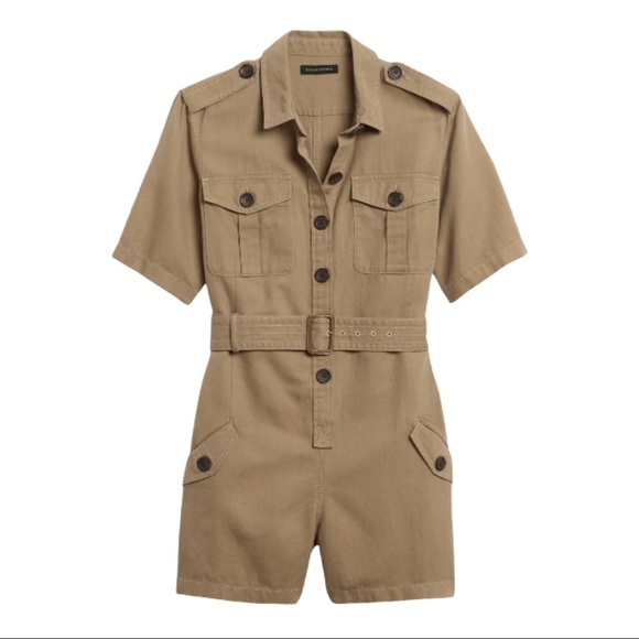 Banana Republic Heritage Safari Romper CottonLinen - Picture 2 of 14